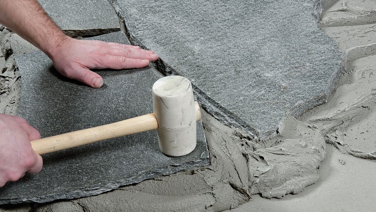 Pose de pierres naturelles