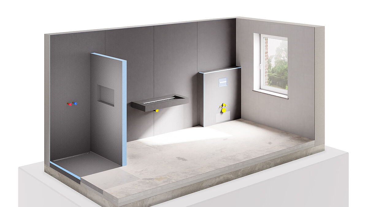 Systèmes salle de bain avec wedi
