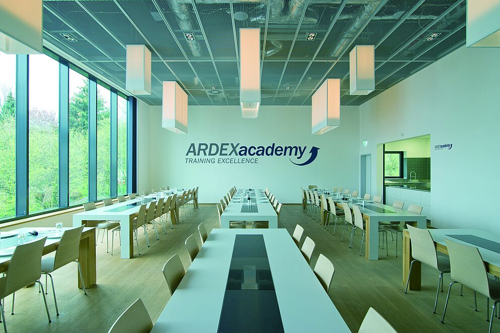 Innenaufnahme ARDEXACADEMY Kantine Innenaufnahme ARDEXACADEMY Kantine